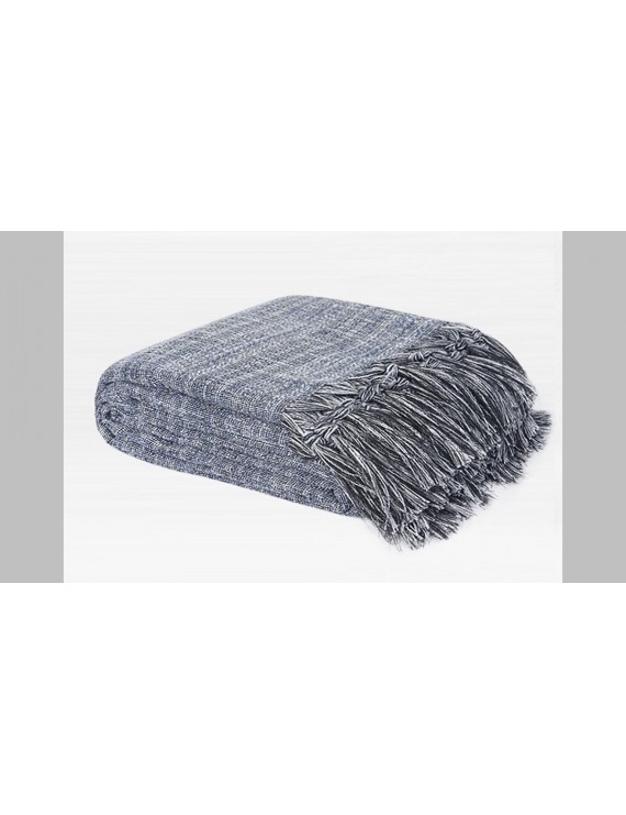 BL-002 Blanket with Tassel (Grey)